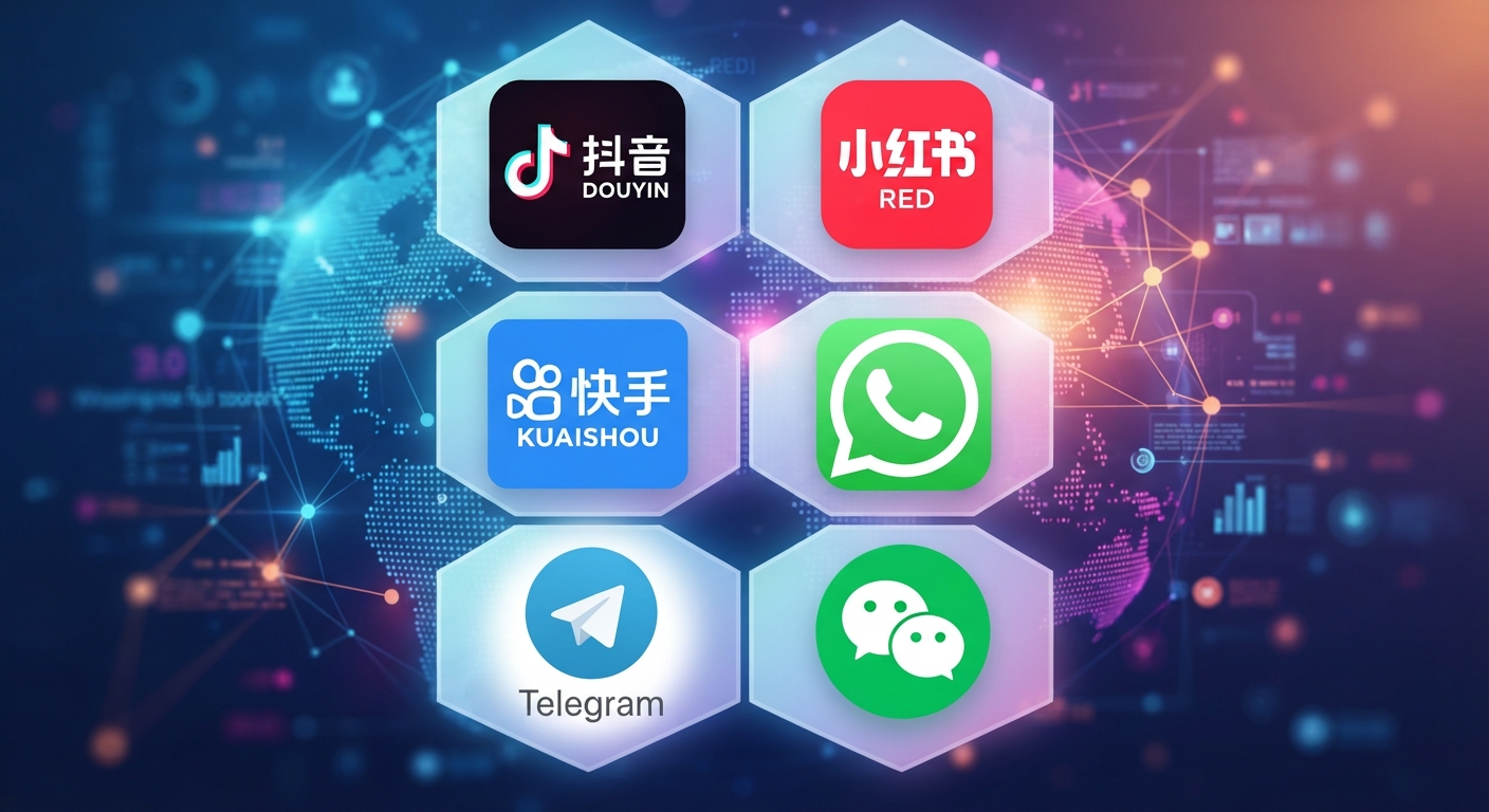 抖音、红薯、快手